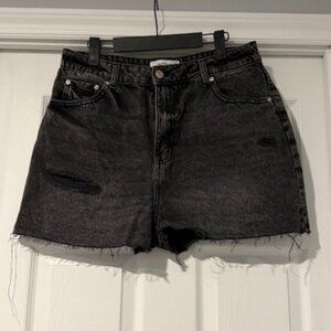 Black Denim Shorts - Size 13